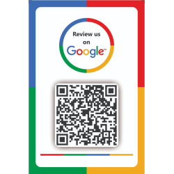 Google Review QR Code Sticker 9 Pieces